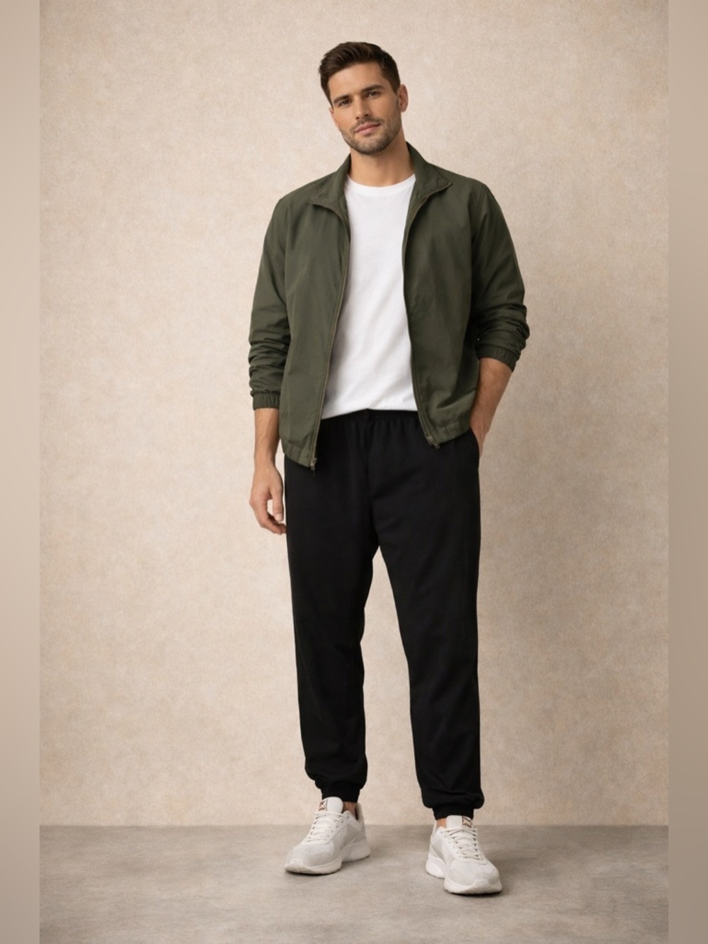 RSQ Black Nylon Jogger Pants Size XXL